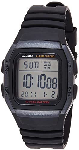 Casio Men Digital Quartz Watch with Resin Strap W96H-1BV