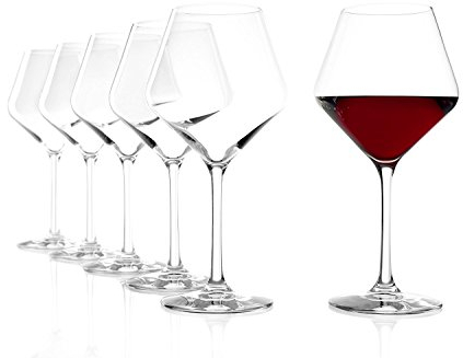 Stölzle Lausitz Copas de Vino Tinto Revolution Juego de 6, 545 ml – Elegantes Cristal Ideal para Borgoña – Aroma Óptimo – Resistentes y Aptas para Lavavajillas