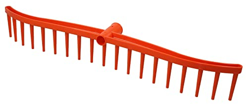 Agrarflora Profi Heurechen 60cm - Rasenrechen mit geschwungener Form - Robuster Rechen für den Garten - Vielseitig einsetzbar als Laubrechen, Gartenrechen oder Rasenharke - Optimale Arbeitsbreite