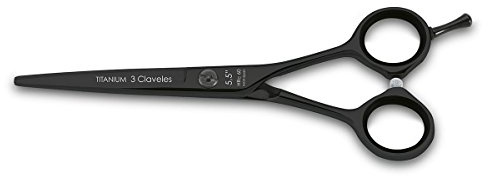 3 Claveles 12496 Tijera Peluquería Corte, Titanium de 5.5