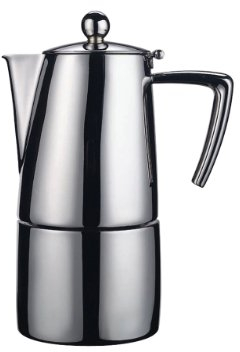Ilsa Slancio Espressokocher, 10 Tassen, Edelstahl