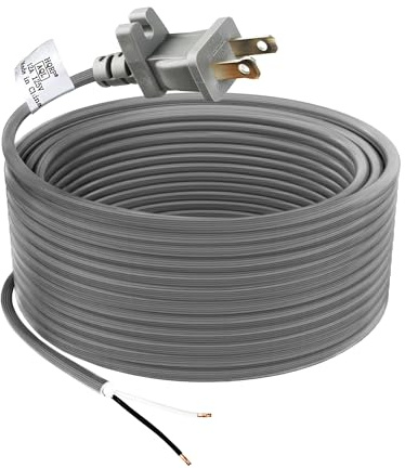 HQRP 36ft Shark Vacuum Power Cord Replacement, Compatible with Navigator Lift-Away Pro NV355 NV356 NV357 & Rotator NV501 NV502 NV450, UL Listed, Polarized Plug