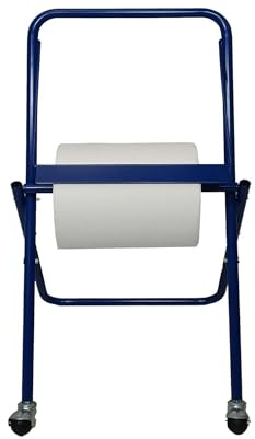 Soporte para Papel Bobina Industrial con Ruedas - Porta Rollos para Taller Profesional de Coches, garajes, Bricolaje