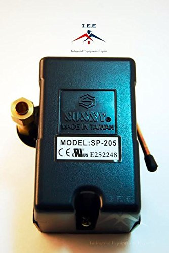 Heavy Duty Air Pressure Control Switch, Sunny H4, 4 Port, 140-175 PSI, 25 Amp