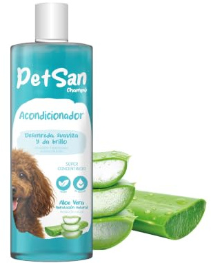 PetSan Champú con Acondicionador y Aloe Vera para Perros, pH Neutro, Pelaje Suave y Sedoso, con Fragancia a Lavanda, 400ml