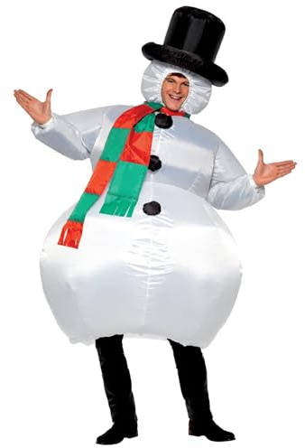 Smiffys Uppblåsbar snögubbe, kostym