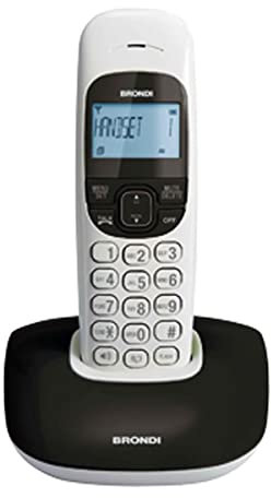 Brondi Nice Telefono Cordless, Nero/Bianco