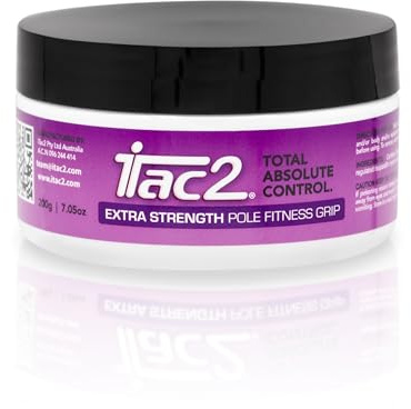 ITAC2® | Pole Fitness Grip - Extra Strength (7.05OZ 200gm) Jar - Better Grip Aid for Pole Dancing, Aerial Silks & Aerial Hoop - Non slip Dry Hands and Ultimate Grip - Waterproof Beeswax Formula