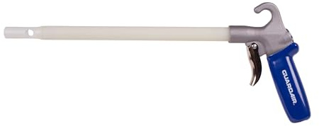 Guardair Long John Safety Air Gun - 24 inch Nylon Extension, Pistol Style Grip, OSHA Compliant Venturi Nozzle, 1/4 Inch FNPT Inlet (75LJ024NN)