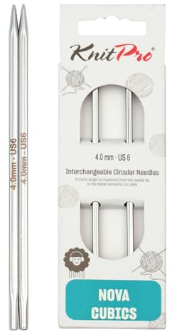 KnitPro Nova Cubics Austauschbare Nadelspitzen 5 (13cm) | 4mm