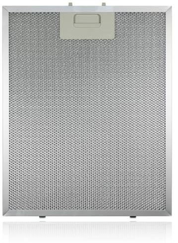 SPARES2GO Metallnätfilter för Hygena APP24 APP25 spisfläkt för fläkt (silver, 300 x 240 mm)