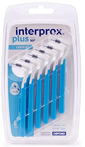 3x Interprox plus Interdentalbürsten blau conical 6er Pack (3x 6er Pack)