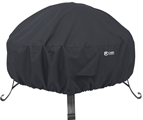 Classic Accessories Abdeckung für runde Feuerstellen, Schwarz (76cm, klein)