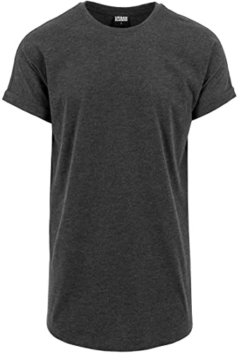 Men Tb1561-Long Shaped Turnup Tee 1 Charcoal L