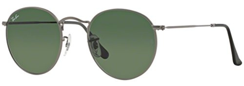 Ray-Ban Unisex Sonnenbrille, rund, Gestell aus Metall Gr. Einheitsgröße, grau