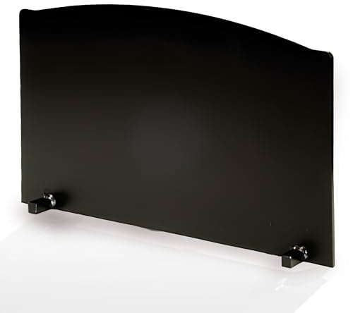 Grate Wall of Fire Model RF-6 Reflective Fireback – 26 Wide x 15.5 Tall, 1/2 Thick Steel, Increases Fireplace Heat, Protects Masonry, One-Piece Design, Made in The USA, Works with Any Grate