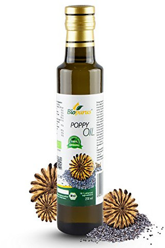 Biopurus Certified Organic Cold Pressed Poppy Seed Oil 250 ml
