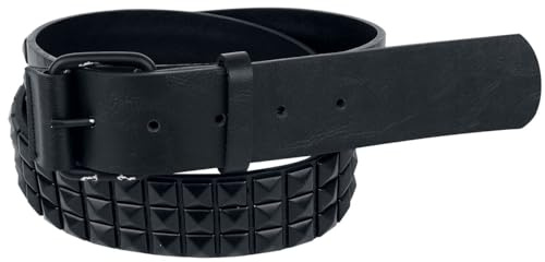 Black Premium by EMP Unisex schwarzer Nietengürtel 100 cm