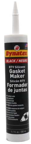 Dynatex 49290 Black RTV Silicone Gasket Maker 300ml Cart, Honda Bond Gasket Sealant, Temperature and Oil Resistant, Instant Gasket Creation, Remains Flexible, RTV Silicone Formula, Up to 500°F