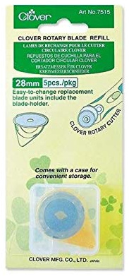 Clover Ersatzklingen für Rollenschneider Pack – 28 mm x 5