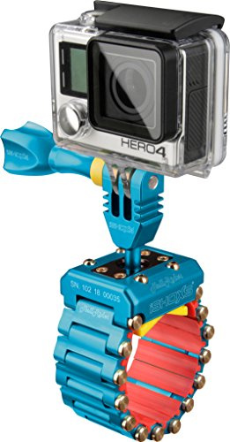 iSHOXS Hell Rider Halter für GoPro, DJI, Insta360, Blau | Halterung und Zubehör für Motorrad, Fahrrad & Sportfahrzeuge, Für Rohre Ø 15-42 mm, erweiterbar bis 200 mm