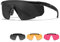 Wiley X | Saber Advanced | Schießbrille & Sportbrille Herren | Perfekt als Laufbrille Fahrradbrille & MTB Brille │ 100% UVA/UVB-Schutz | Ideal bei Outdoor-Aktivitäten Airsoft Rennrad Schießen
