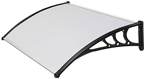 Linea Garden Friend p1327011, Vordach ABS Tiefe 80 cm, Länge 120 cm, Schwarz