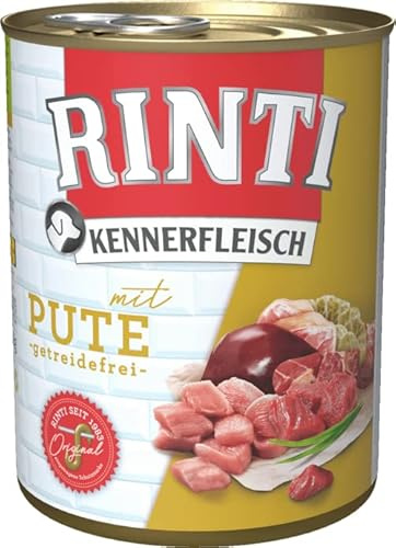 Rinti Hundenassfutter Kennerfleisch mit Pute 6x800g