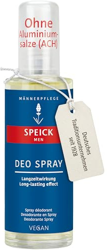 Speick Men Deo Spray – Natürliches Deodorant ohne Aluminiumsalze (ACH) mit Langzeitschutz & Frischekick, 75 ml