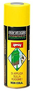 SARATOGA Vernice Antiruggine Spray Pronta All'Uso, Bomboletta Da 400 Ml Castagna