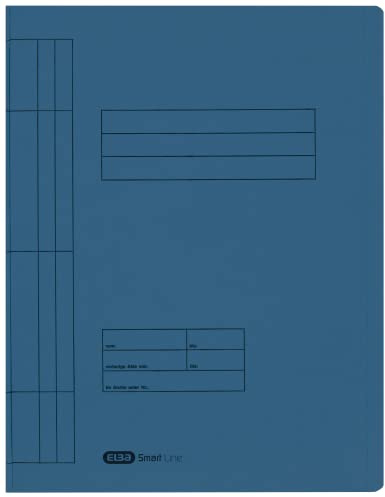 Elba Schnellhefter A4 Pappe, Smart Line, aus Manila-Karton, blau, 100 Stück