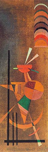 1art1 Wassily Kandinsky Aufleuchten, 1927, 1-Teilig Selbstklebende Fototapete Poster-Tapete 240x75 cm