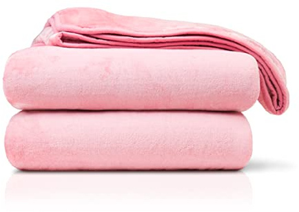 Amago - Kuscheldecke, Cashmere-Feeling, 180 x 220 cm - Altrosa