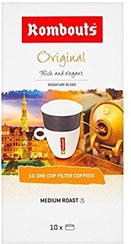 Rombouts Original Pure Ground Filter Coffee, 10x6.2g