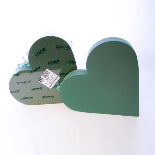 Oasis Foam Frames Floral Foam Solid Heart Shape 38 x 37cm (15 x 14.5)