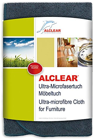 ALCLEAR A257343M Paño de Microfibra para Muebles, óptima Calidad, paño de Pulido, Cuidado de los Muebles sin Marcas ni arañazos, paño de Microfibra para el hogar, 40 x 40 cm, Antracita