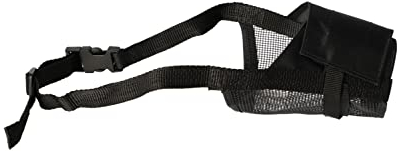 Dingo Maulkorb Nylon schwarz Veterinärmaulkorb für Hund große XS Mundumfang 13-16 cm Jack Russel Terier Dackel 16773