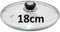 Judge Vista Spare Saucepan Lid, Universal Size Replacement Glass Lid for any 18cm Pan, Oven Safe, Dishwasher Safe