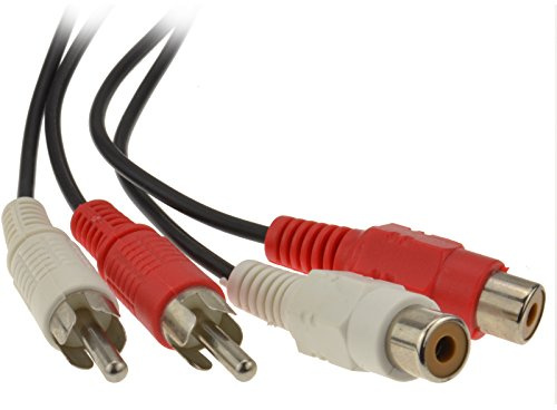 kenable RCA Cinch Double Fiches Vers Femelles d'extension Rallonge câble l'audio Cordon 1,2 m [1.2 mètre]