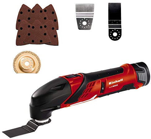 Einhell RT-MG 10,8/1 Li - Máquina multifunción con batería de litio (10,8 V, batería: 1,3 Ah, incluye maletín Bmc)