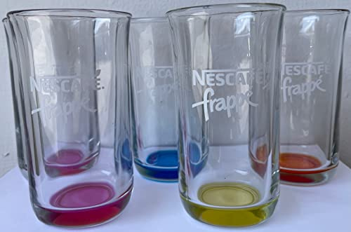 5 pieces Greek Nescafe Classic Frappe Original Glass -New Design