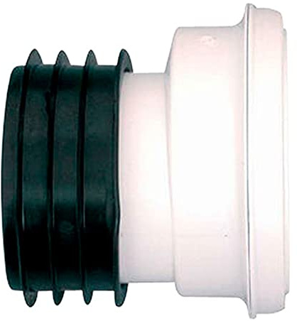 Merriway BH02929 Offset Outlet Pan Connector, White