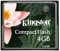 Kingston CF/4GB CompactFlash Memory Card 4 GB