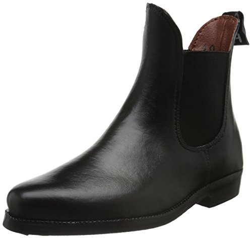 HKM Jungen Hkm 5300 Soft/Weit, Elastikeinsatz Gummistiefelette, 28-46 Jodhpurgummistiefel, 9100 Schwarz, 32 EU