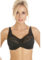 Camille Melody Lace Full Coverage Black Bra – Underwired Women's Bras with Scalloped Edge & Adjustable Straps – Elegant & Supportive Bras for Women - Black 38D