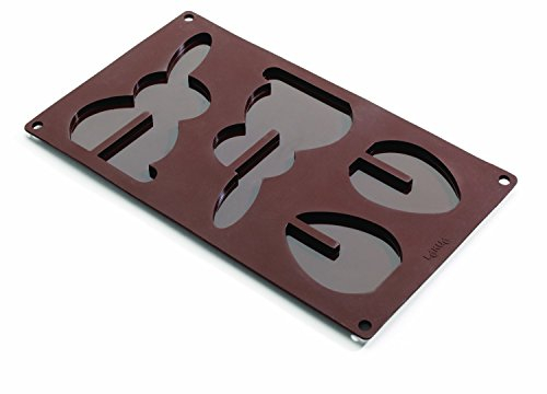 Lékué - Molde 3D para Pascua, diseño conejo, color marrón
