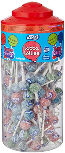 kennykrafts Vidal Lotta Tongue Painter 150 Lollies Tub, (Pack of 1)