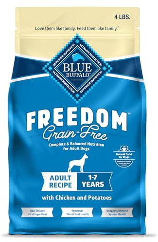 Blue Buffalo Freedom Chicken Adult Grain-Free Dry Dog Food, 4 lb
