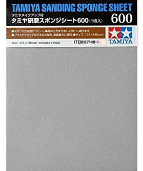 TAMIYA TAM87148 300087148 - Schleifschwamm 600-er Körnung, Grau