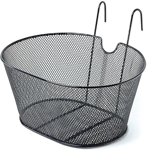 On Bike Cestino Anteriore Bici in Metallo Plastificato con Attacco al Manubrio – Resistente, Antiruggine e Capiente – Facile da Installare su Bici da Città e MTB